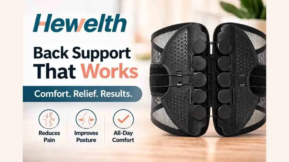 Hewelth Lumbar Support Back Brace Review