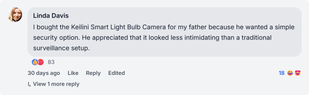 Keilini Lightbulb Security Camera reviews