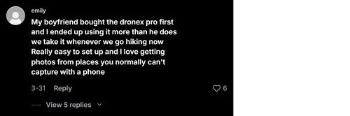 DroneX Reviews Comment 2