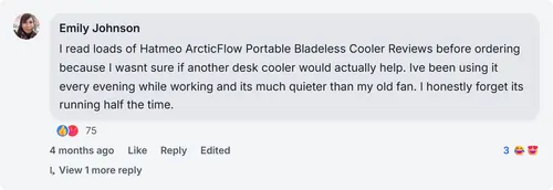 Hatmeo ArcticFlow Portable Bladeless Cooler Reviews 5