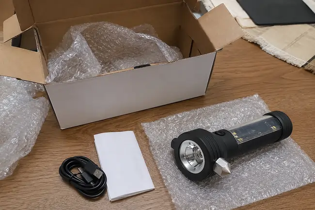 LightSafeX survival flashlight waterproof