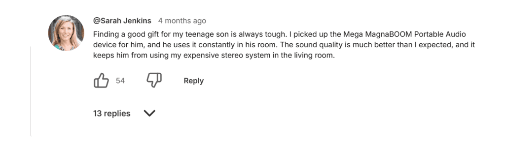 Mega MagnaBOOM Youtube Reviews