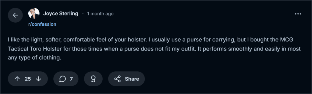 Toro Leather Holster Reddit Reviews