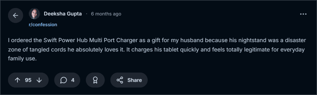 Swift Power Hub Reddit Reviews