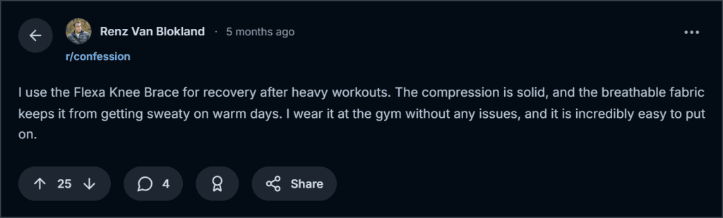 Drflexa Knee Brace Reddit Reviews