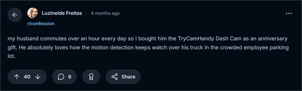 CamHandy DashCam Reddit Reviews