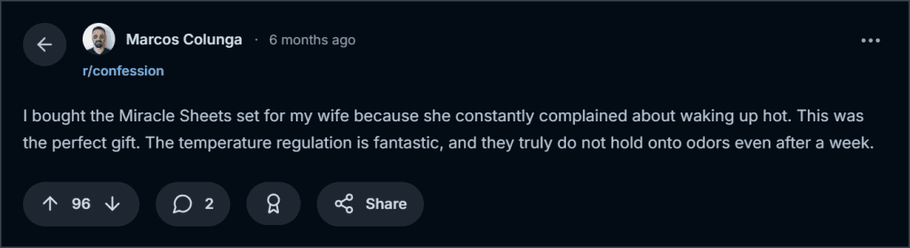 Miracle Sheets Reddit Reviews