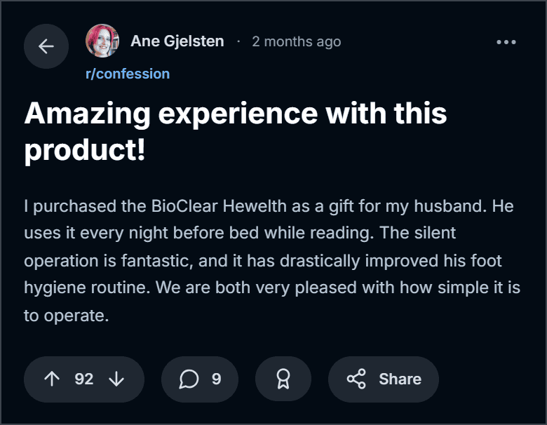 Hewelth BioClear Reddit Reviews