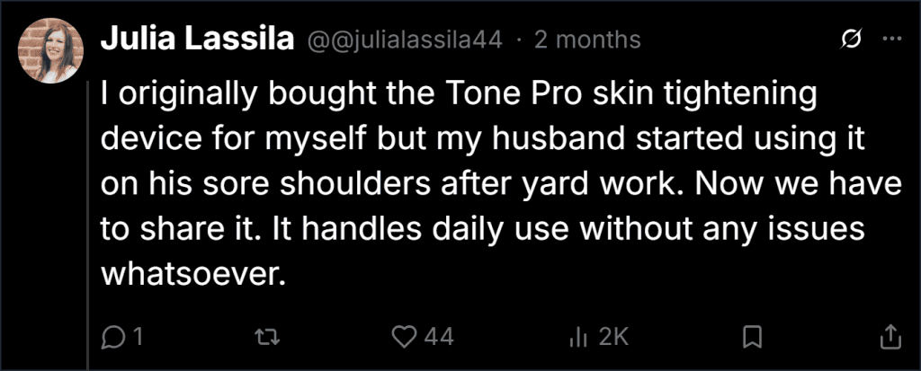 TonePro Twitter Reviews