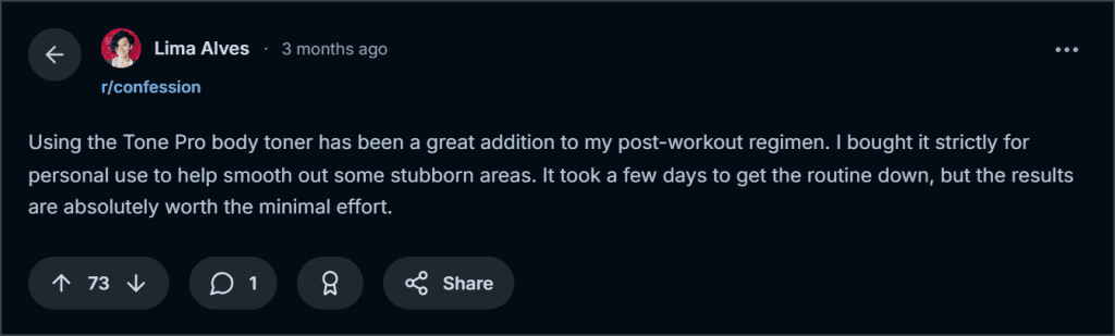TonePro Reddit Reviews