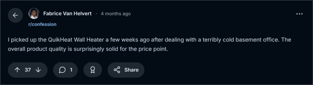 QuikHeat Pro Reddit Reviews